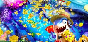 Người dùng chơi bắn cá trên điện thoại