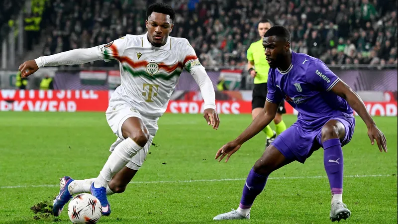 Braga và Ferencvaros đối đầu gay cấn trên sân cỏ